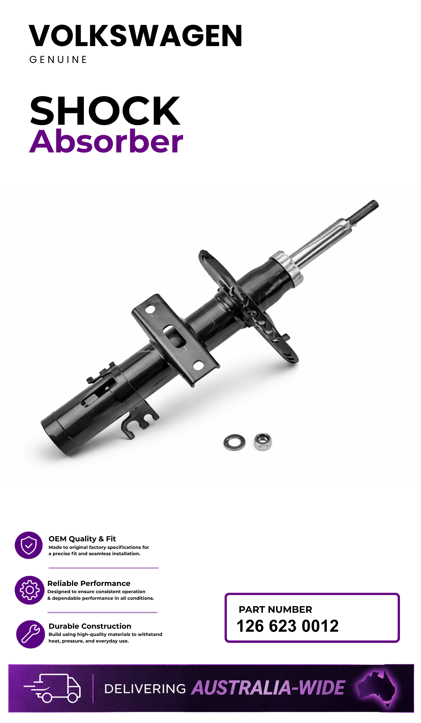 Meyle 126 623 0012 Shock Absorber – VW Suspension