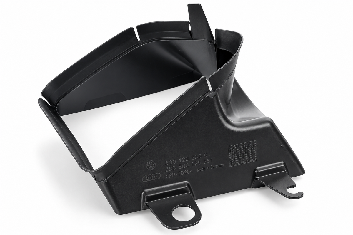 Genuine Volkswagen Auxiliary Radiator Air Duct 5G0117333C