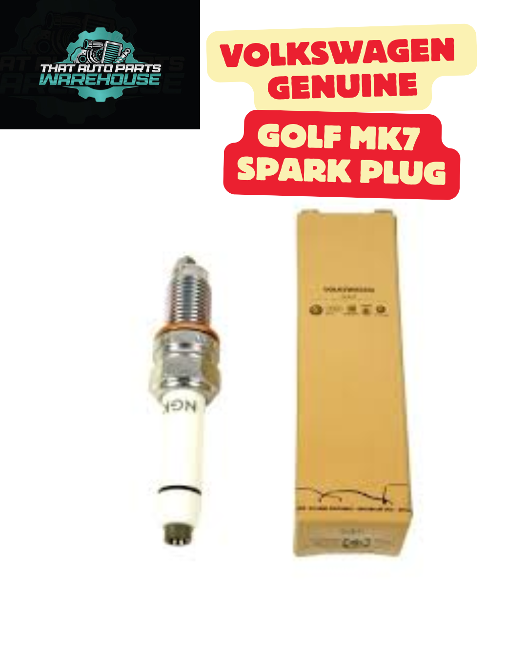 Volkswagen Genuine Golf MK7 (2013-2020) Spark Plug (Single) P# 04E905601B