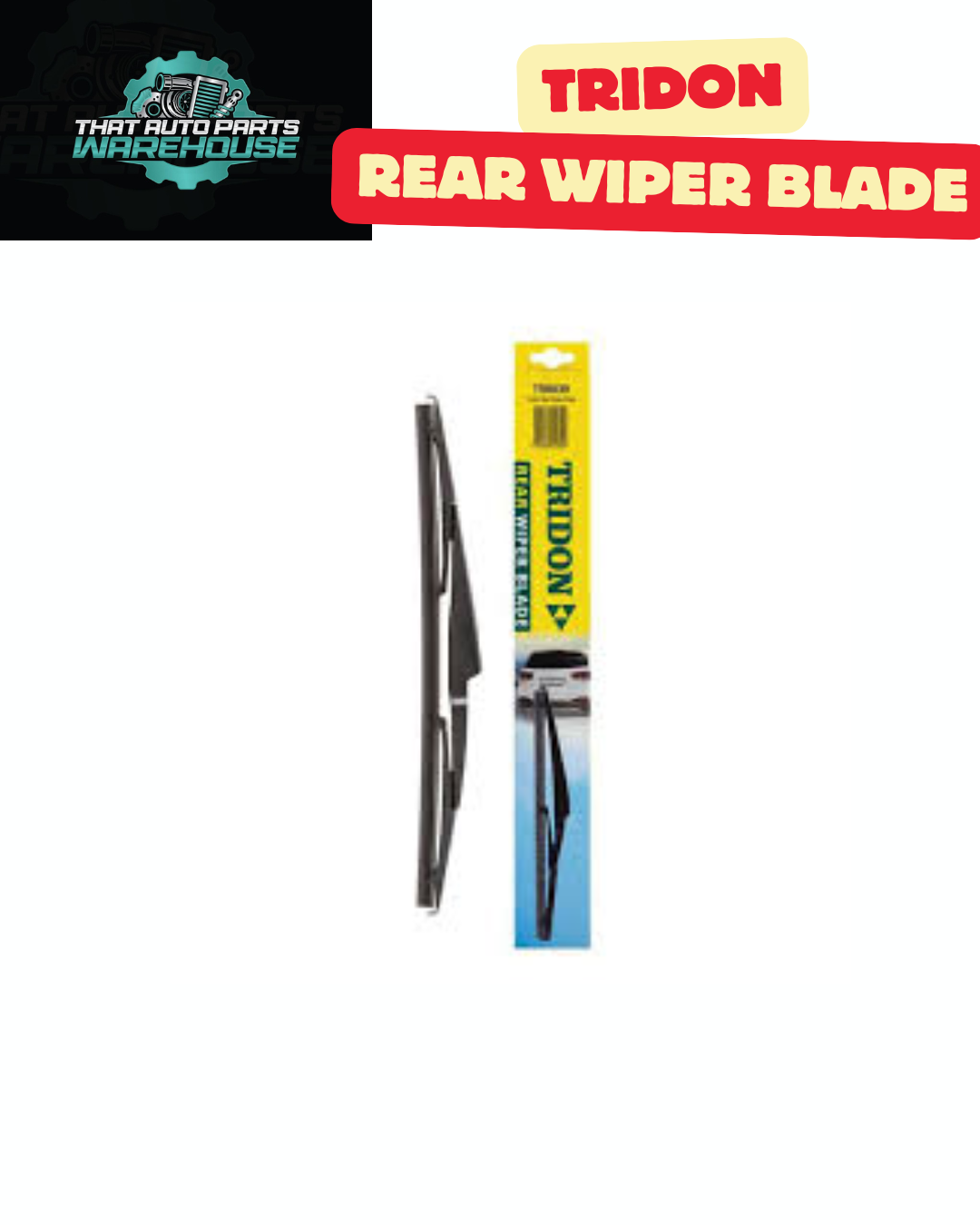 Tridon TRB001 Wiper Blades – Fits Volkswagen - rear