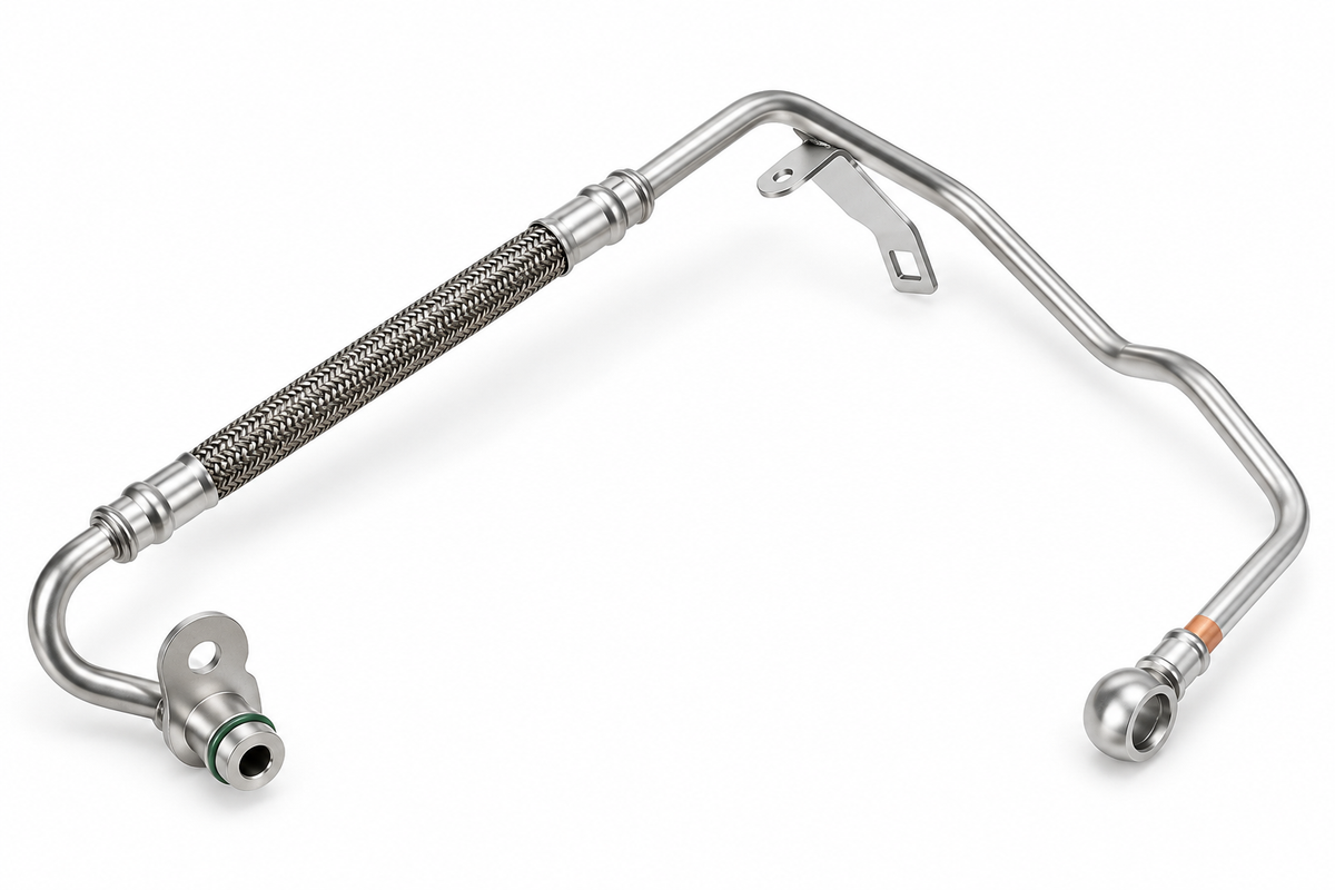 Genuine Volkswagen Oil Pipe Turbo Feed 06J145778H