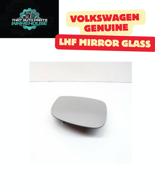 Genuine VW LH Side Mirror Glass – Heated Flat Type (P# 7E1857521AQ)