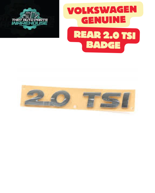 Genuine VW Rear 2.0 TSI Badge P# 5N0853675L739 Tiguan 5N 2011–2016