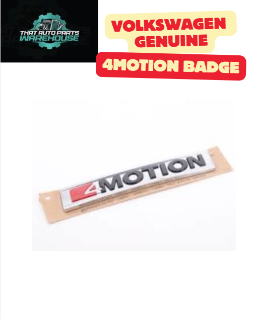 Genuine VW Rear 4MOTION Badge P# 5N0853675PHQX – Tiguan 5N 2011–2016