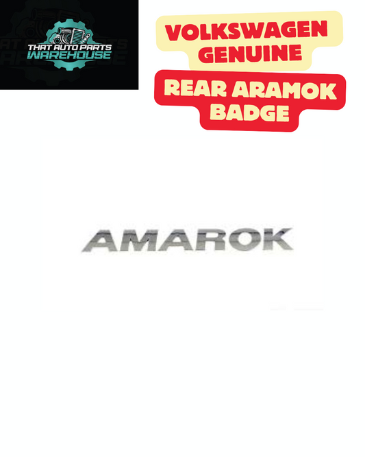 Genuine VW Rear "AMAROK" Tailgate Badge - Chrome Finish (P# 2H5853687739)
