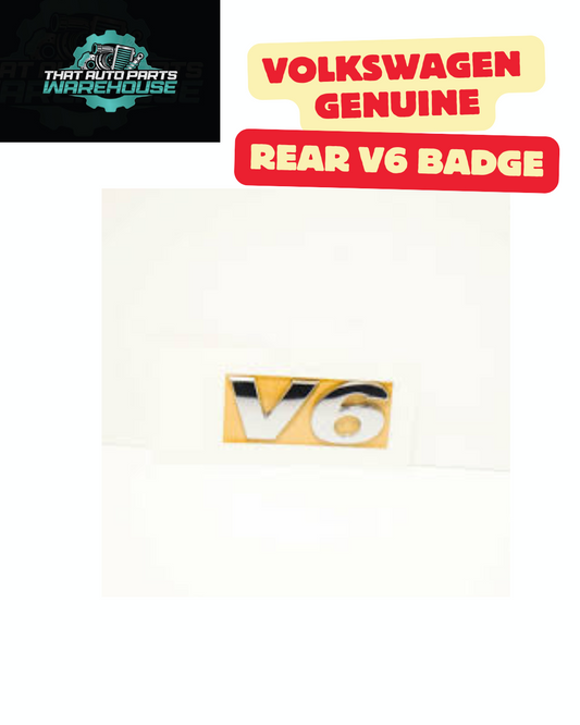 Genuine VW Rear "V6" Badge – Amarok Tailgate (P# 2H0853675F2ZZ)