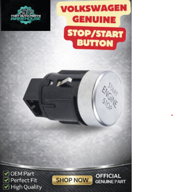 Genuine VW Stop Start Button P# 5NC959839A3Q7