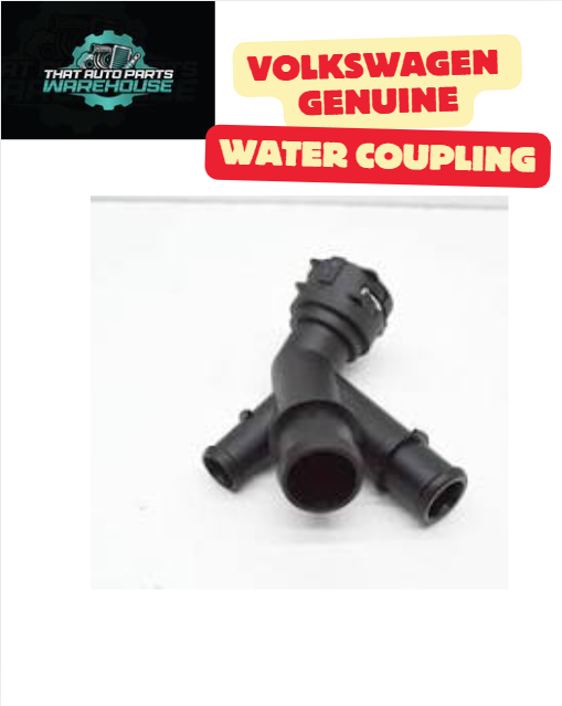 Genuine VW Water Hose Coupling P# 5Q0122291CT – Coolant Pipe Fitting
