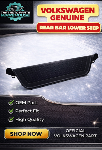 Genuine Volkswagen Amarok Rear Bar Lower Step Black P# 2H7807502C9B9