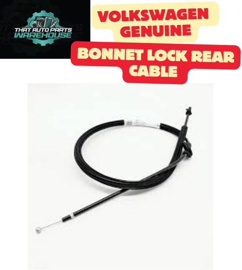 Genuine Volkswagen Bonnet Lock Rear Cable P# 5G0823535B – Golf 2.0L TSI