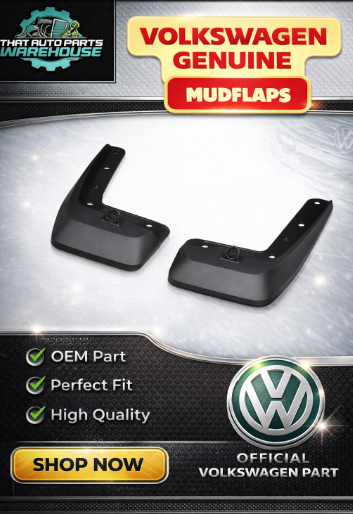 Genuine Volkswagen Caddy Rear Mud Flaps LWB P# 2K7075101A
