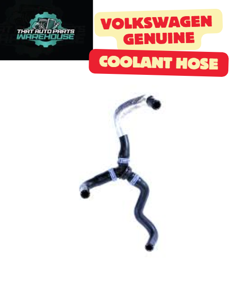 Genuine Volkswagen Coolant Hose with Regulator P# 2H0122096AR – 2.0L Bi-Turbo Diesel