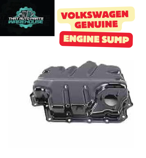 Genuine Volkswagen Engine Sump with Plug & Gasket P# 04E103602B – Golf 1.4L TSI