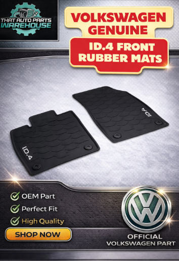 Genuine Volkswagen ID.4 Front Rubber Floor Mats P# 11C06150282V