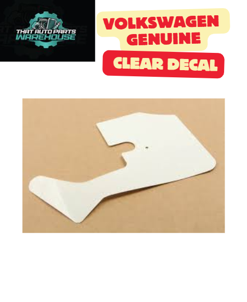 Genuine Volkswagen Left C Pillar Clear Decal P# 7E0853407 – T6 Transporter (2015–2019)