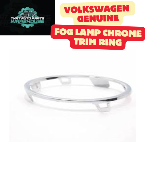 Genuine Volkswagen Left Fog Lamp Chrome Trim Ring P# 5K0853101B2ZZ – Suits Golf Mk6 & Tiguan