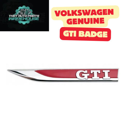 Genuine Volkswagen Left Hand Guard GTI Badge P# 5G0853688ASJZQ – Golf 2.0L TSI