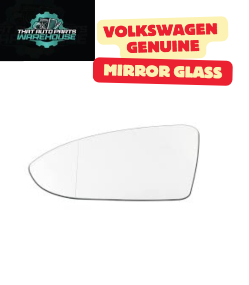 Genuine Volkswagen Left Hand Mirror Glass P# 5G0857521N – Golf 2.0L TSI