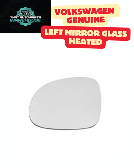 Genuine Volkswagen Left Mirror Glass Heated – Tiguan 5N 2011+ P# 5N0857521B