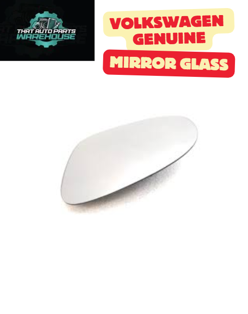 Genuine Volkswagen Left Mirror Glass P# 5K0857521B