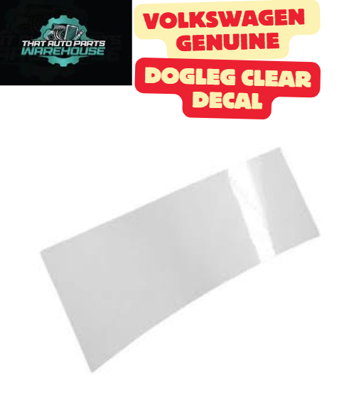 Genuine Volkswagen Left Rear Dogleg Clear Decal P# 7H3853931 – T6 Transporter (2015–2019)