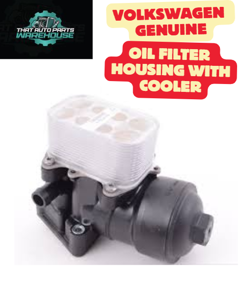 Genuine Volkswagen Oil Filter Housing with Cooler P# 03L115389H – 2.0L TDI
