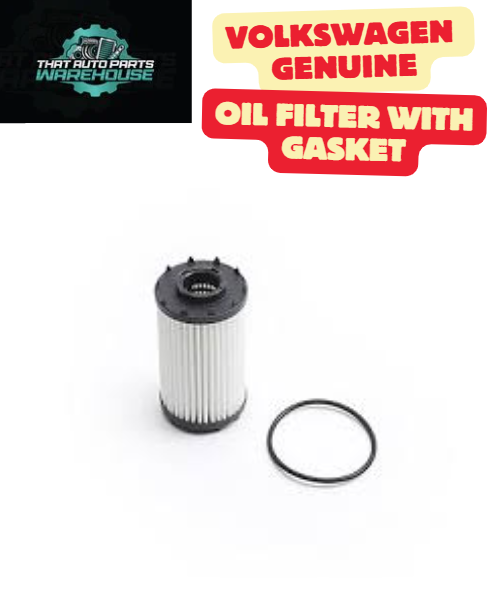Genuine Volkswagen Oil Filter with Gasket P# 06M198405F