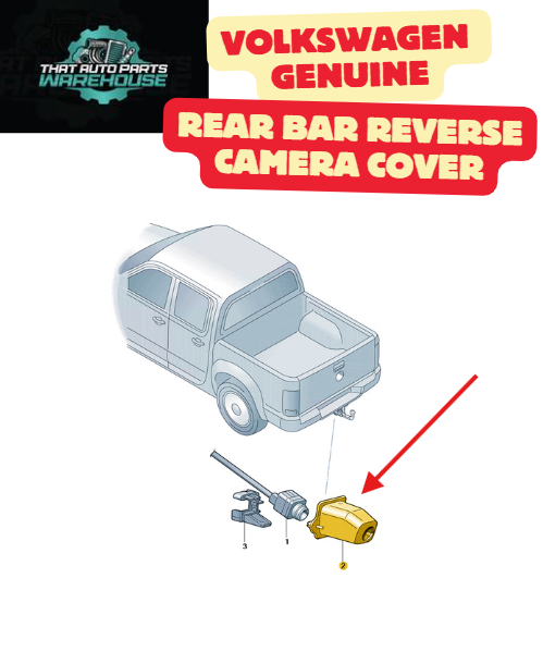 Genuine Volkswagen Rear Bar Reverse Camera Cover P# 2H6980561 – Amarok V6 TDI