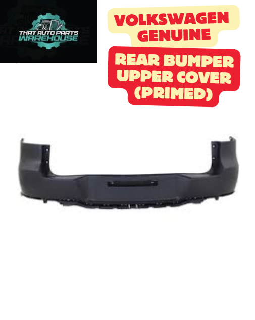 * CONTACT FOR FREIGHT QUOTE * Genuine Volkswagen Rear Bumper Upper Cover (Primed) P# 5N0807421GGRU – Suits Tiguan 5N 2011–2016