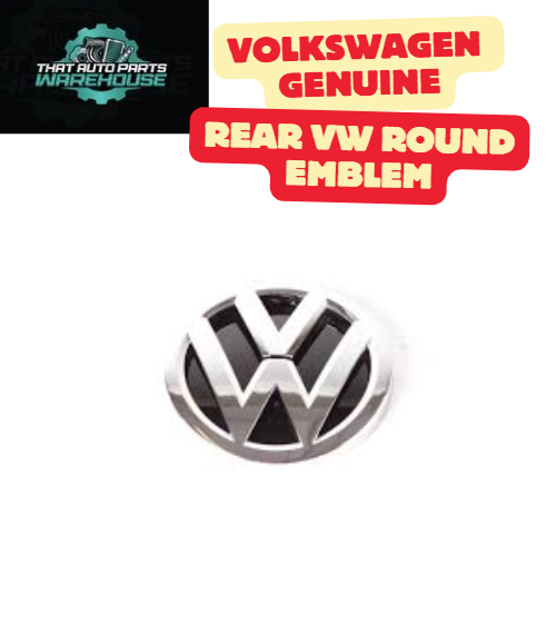 Genuine Volkswagen Rear VW Round Emblem P# 5G0853617A – Golf 2.0L TSI