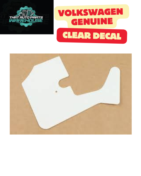 Genuine Volkswagen Right C Pillar Clear Decal P# 7E0853408 – T6 Transporter (2015–2019)