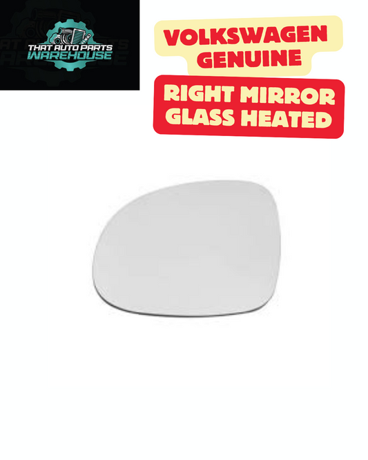 Genuine Volkswagen Right Mirror Glass Heated – Tiguan 5N 2011+ P# 5N0857522C