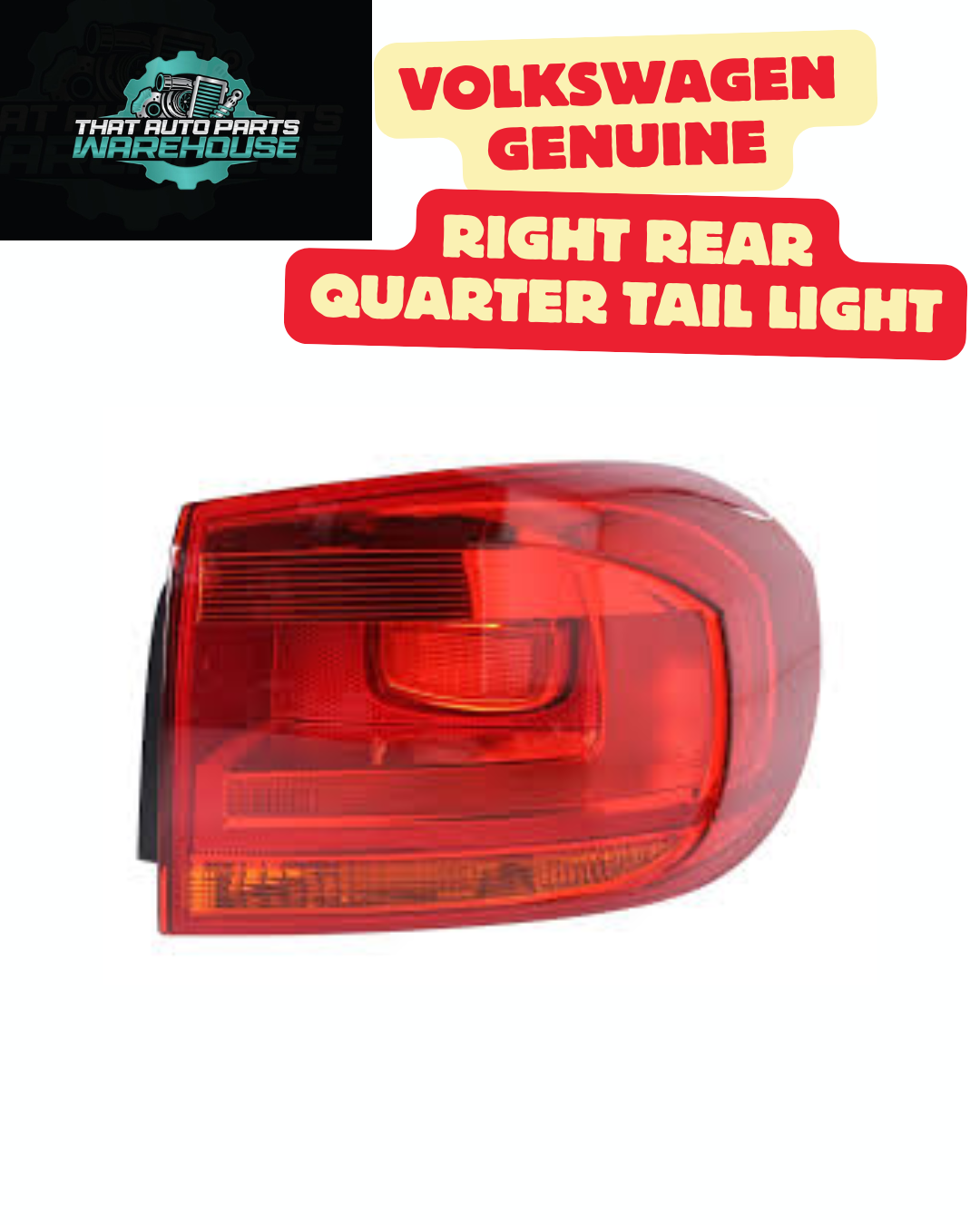 Genuine Volkswagen Right Rear Quarter Tail Light Tiguan 5N P# 5N0945096Q