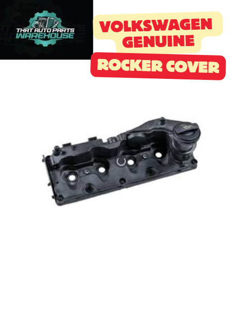 Genuine Volkswagen Rocker Cover with Gasket + Seals P# 03L103469G – 2.0L TDI CR