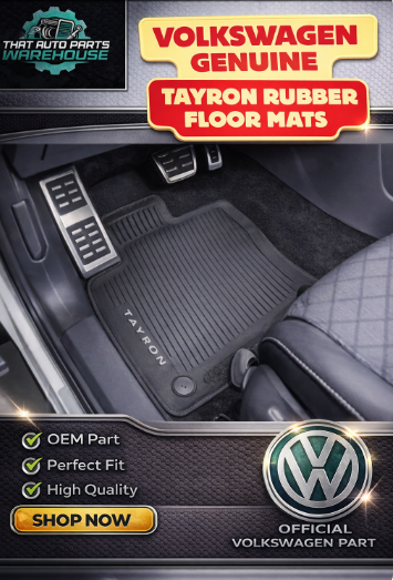 Genuine Volkswagen Tayron Front Rubber Floor Mats P# 57M06150282V