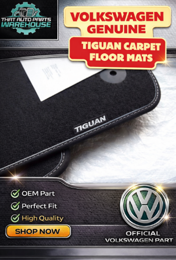 Genuine Volkswagen Tiguan Textile Floor Mats Front & Rear P# 572061270WGK