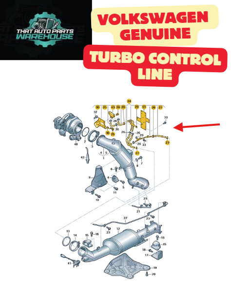 Genuine Volkswagen Turbo Control Line P# 059131552E – Amarok V6 TDI