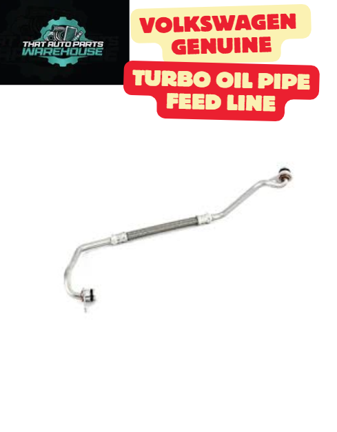 Genuine Volkswagen Turbo Oil Pipe Feed Line P# 06K145778AS – Golf 2.0L TSI