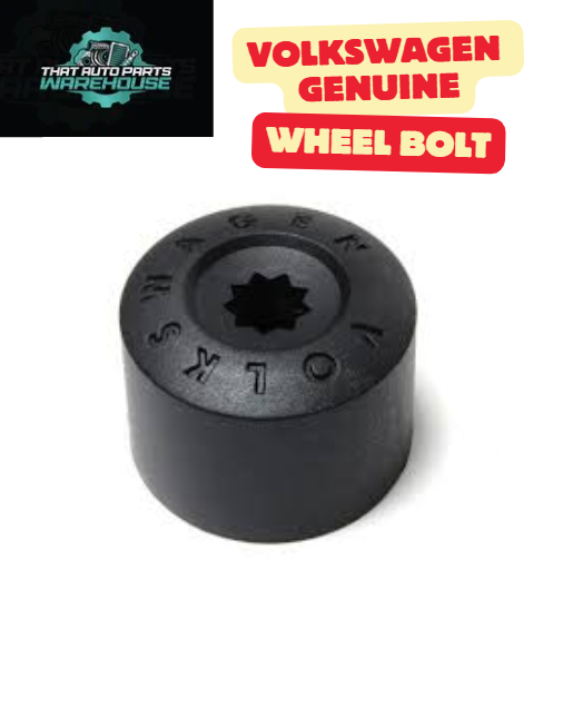 Genuine Volkswagen Wheel Bolt Black Caps P# 7H0601173 9B9 – Suits Various VW Models