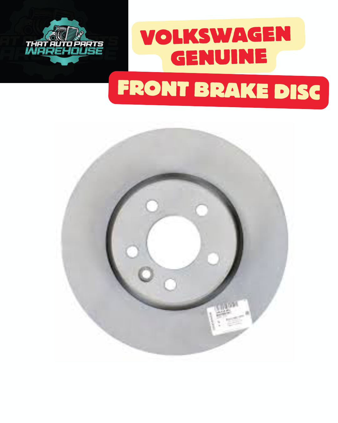 Genuine VW Front Brake Disc – Amarok 3.0L V6 TDI (2016–2022) – P# 2H6615301