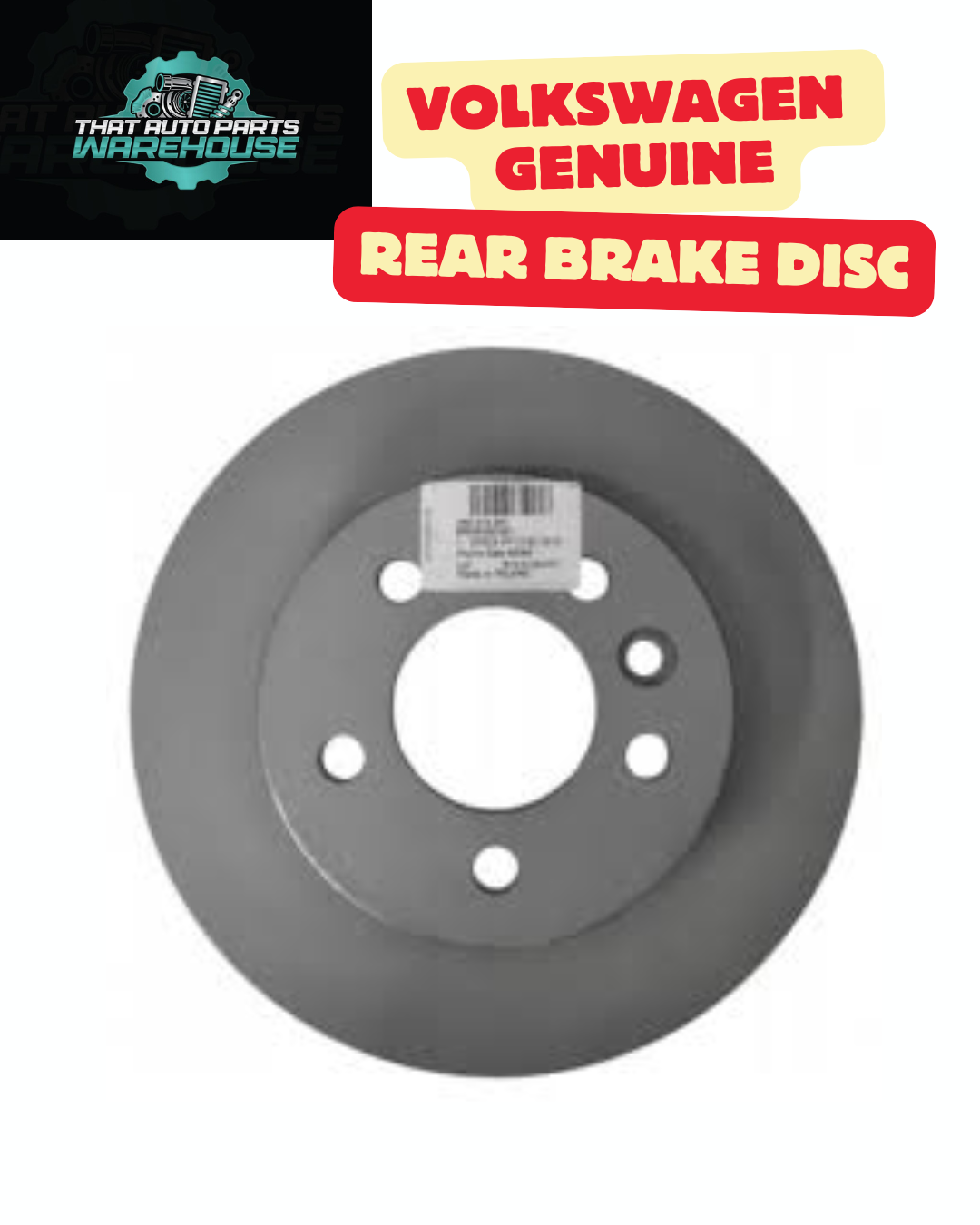 Genuine VW Rear Brake Disc – Amarok 3.0L V6 TDI (2016–2022) – P# 2N0615601