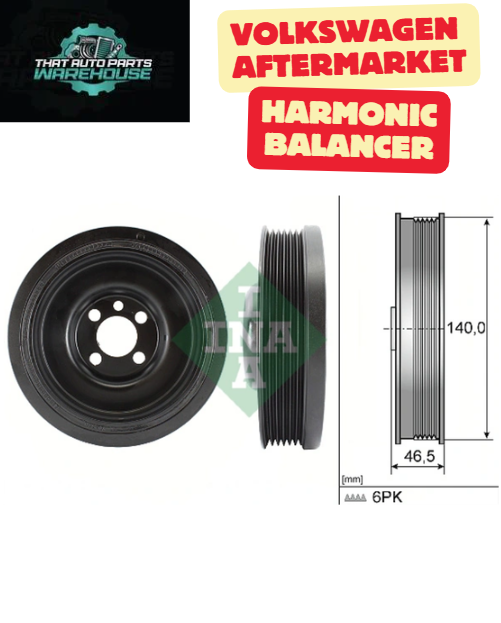 INA Crankshaft Harmonic Balancer P# 544013810 – Suits VW 038105243M
