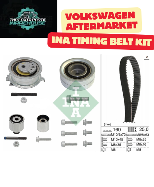 INA Timing Belt Kit 530055010 – Equivalent VW P# 03L198119F