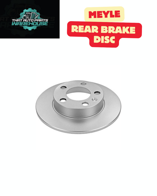 Meyle Rear Brake Disc Rotor - 232mm Solid (115 523 0037/PD) - VW Polo GTi (PR: 1KT, 1KK, 2EJ, 1KV)