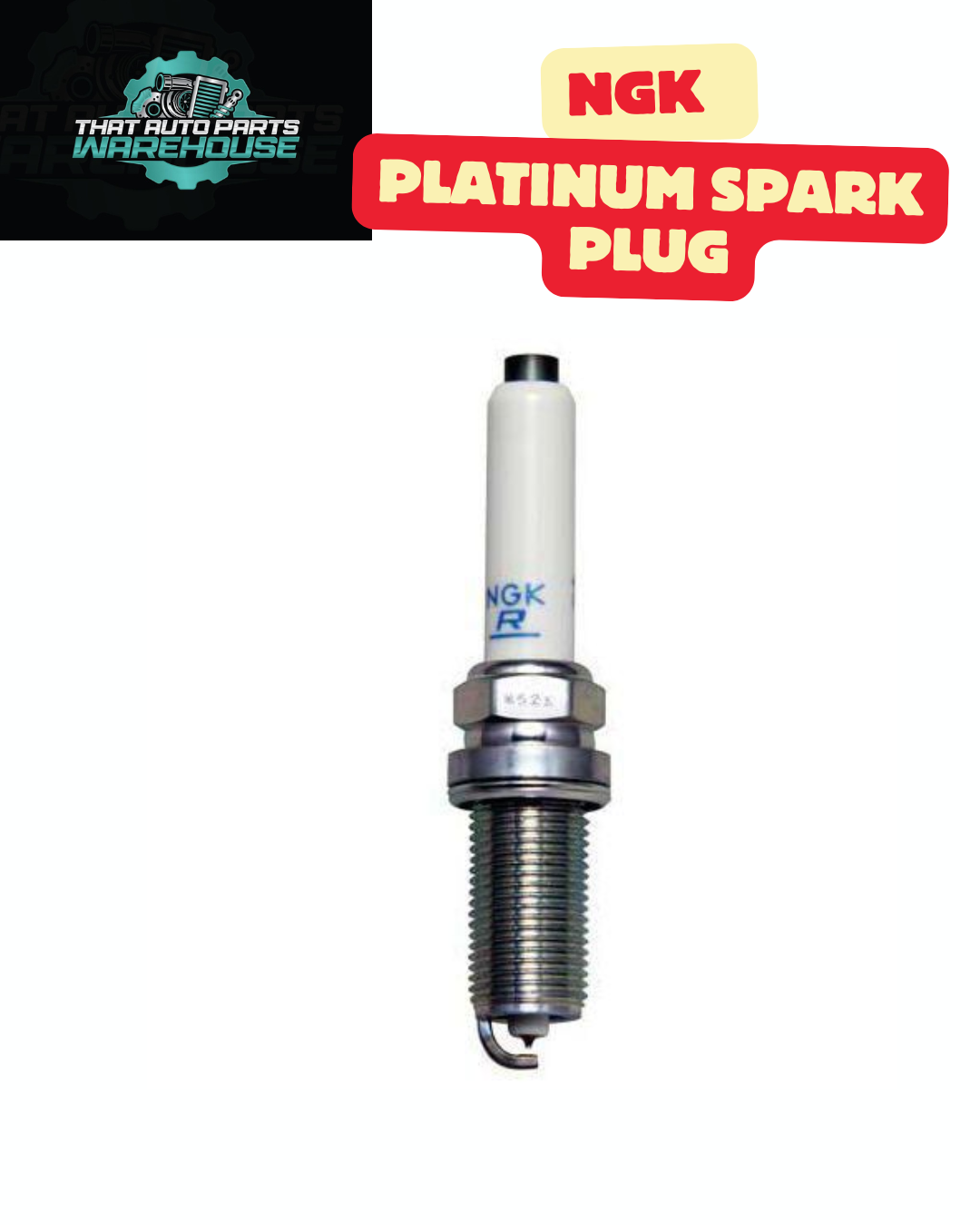 NGK Platinum Spark Plug - VW Polo GTi 6C/6R 1.8L DAJA (PLFER7A8EG)