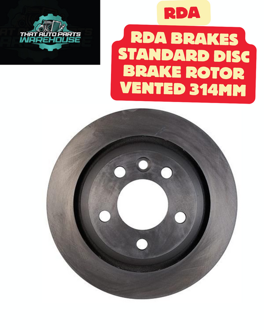 RDA RDA8013 Standard Disc Brake Rotor – 314mm Vented (Each)