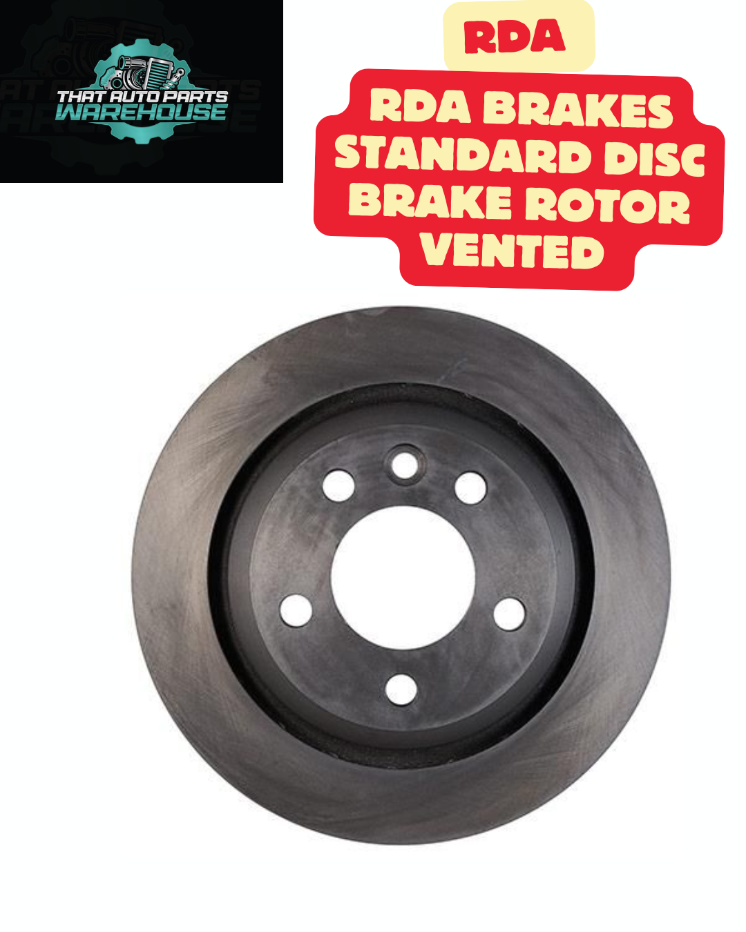 RDA RDA8285 Standard Disc Brake Rotor – 340mm Vented (Each)