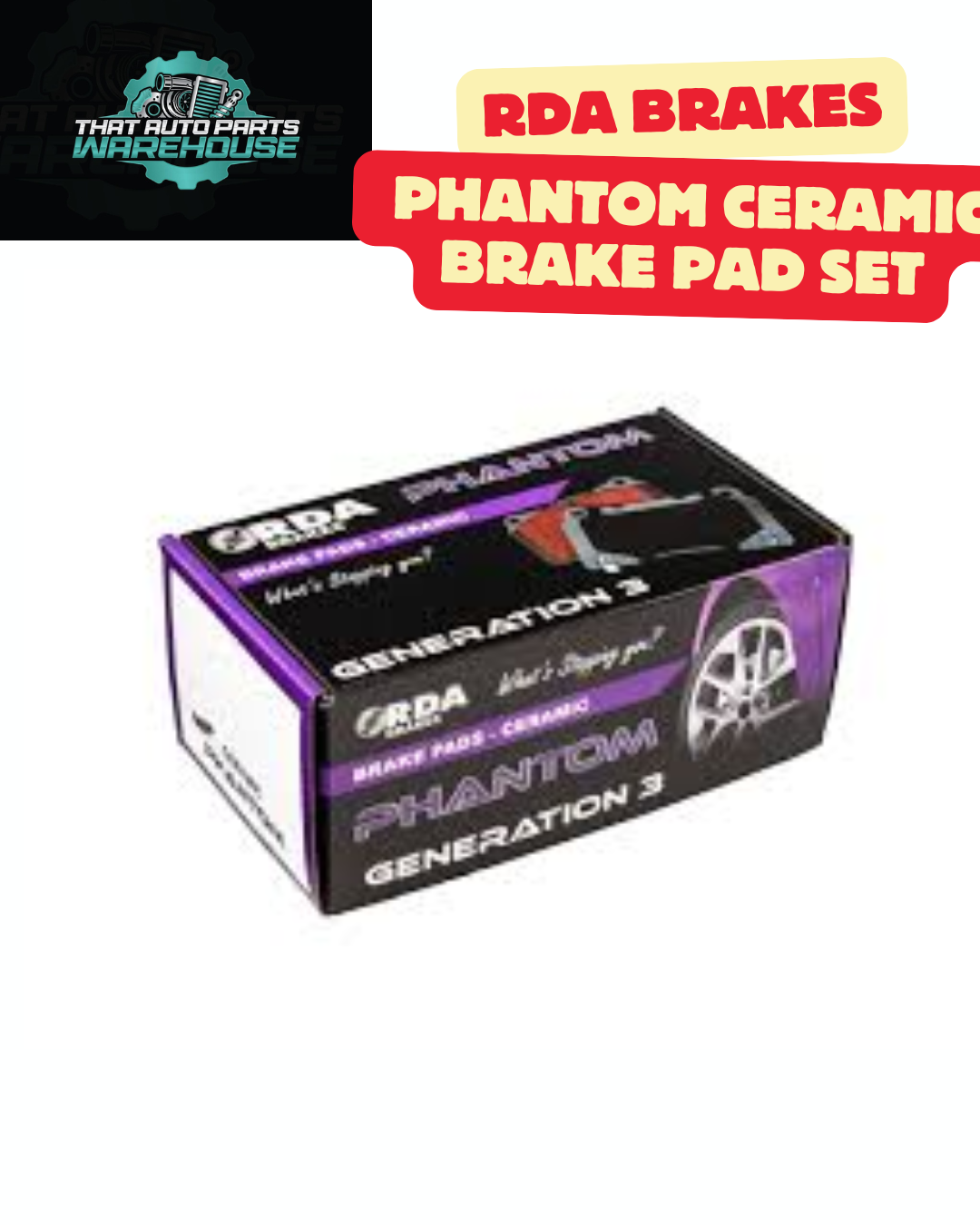 RDA RDC2199 Ceramic Brake Pads – VW with 308mm Disc
