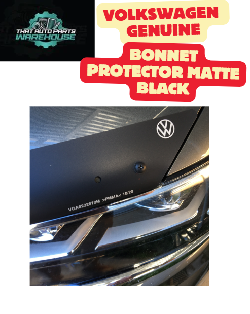 VW GEN T-Roc (20-22) Bonnet Protector Matte Black P # VGA8232670M / NOT R LINE