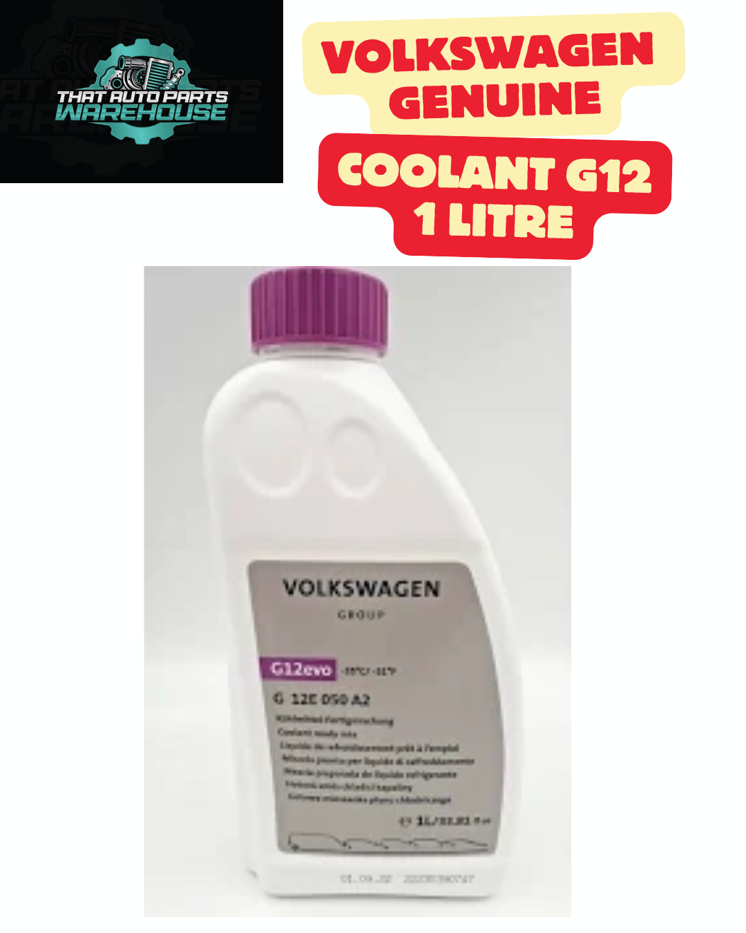 VW Genuine 1 Litre Coolant G12 P# G12E050A2